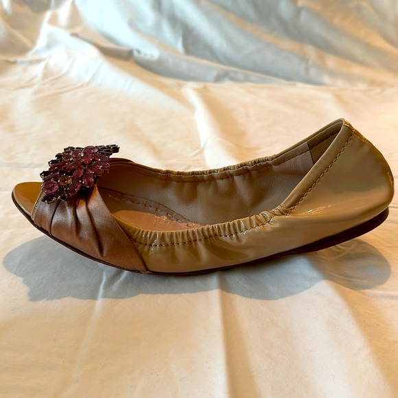 Miu Miu Peeptoe Ballet Flats - Picture 4 of 14